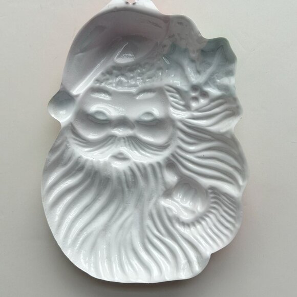 Vintage Santa Face Plastic Blow Mold Wall Hang - Picture 4 of 6